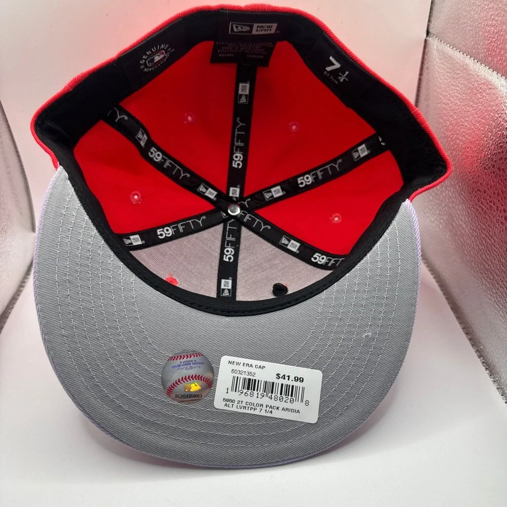New Era 59FIFTY Arizona Diamondbacks Color Pack Red Lavender Fitted‎ Hat 7 1/4
